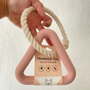 Wild One - Triangle Tug - Chew Toy for Dogs in “Pink” - BPA & Phthalate Free